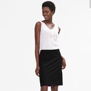 M.M. Lafleur Women’s 22” Stretch Pencil Skirt Black Size 10 Careerwear Stretch